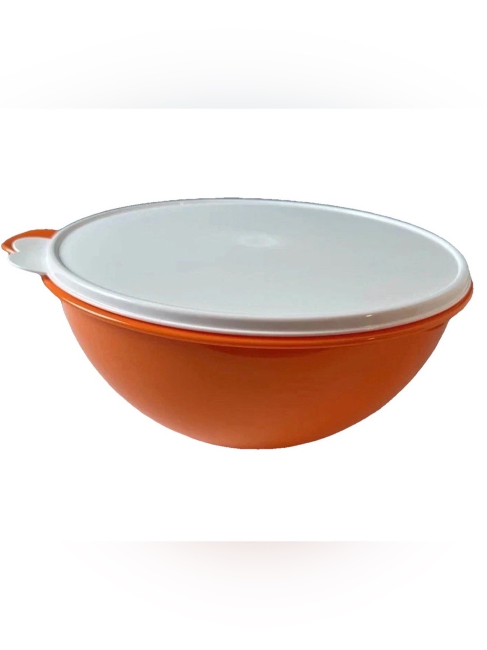 NEW 32 CUPS TUPPERWARE ORANGE THATSA MIXING LARGE BOWL BPA FREE AIRTIGHT SALAD